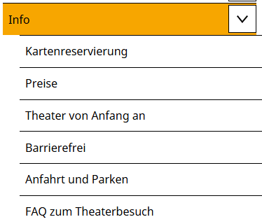 Ansicht Untermenü